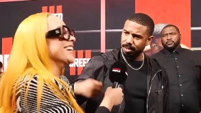 O Michael B. Jordan ξεμπρόστιασε δημοσιογράφο στο κόκκινο χαλί του Creed 3 (ΒΙΝΤΕΟ)