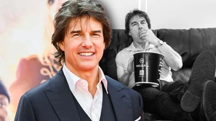 O Tom Cruise χλαπακιάζει ποπ κορν γιορτάζοντας την κυκλοφορία του Mission Impossible 7