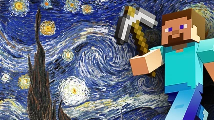 Τύπος έκανε 3D τον θρυλικό πίνακα “Έναστρη Νύχτα“ στο Minecraft!
