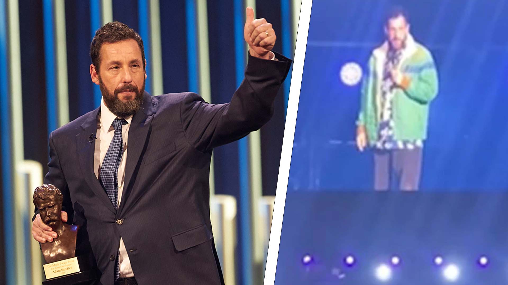 Ο Adam Sandler διέκοψε την stand up παράστασή του λόγω ενός θεατή που χρειαζόταν βοήθεια