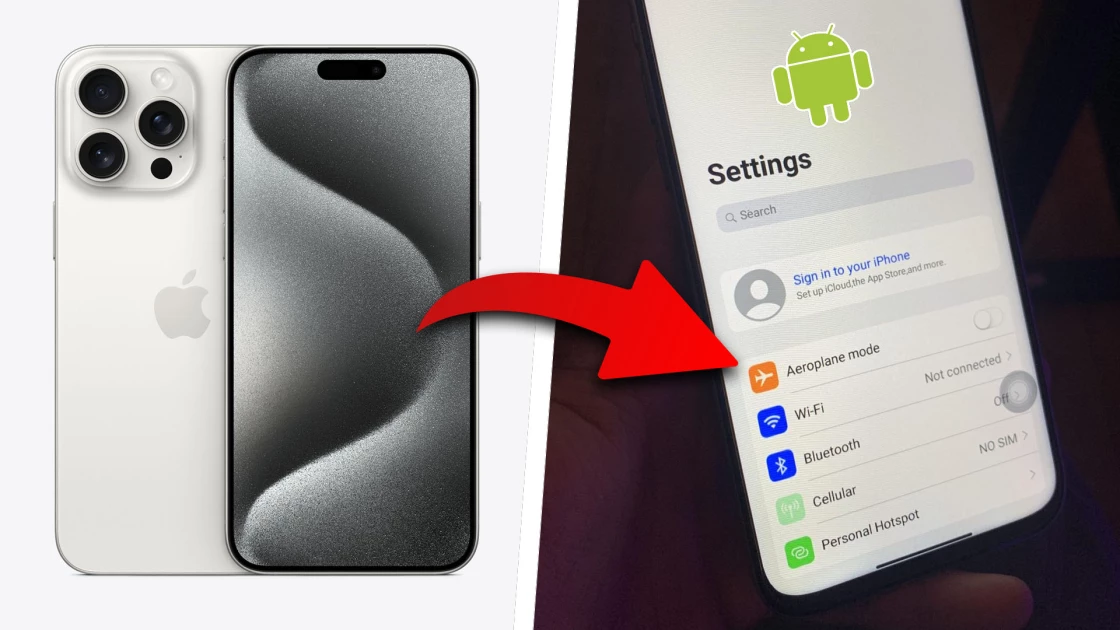 A guy bought an iPhone 15 Pro Max from Apple and they sent him Android