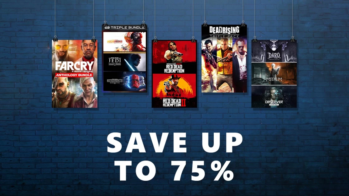 Discounts on many game bundles