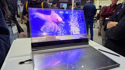 Το πιο φουτουριστικό laptop που είδαμε έχει διάφανη οθόνη