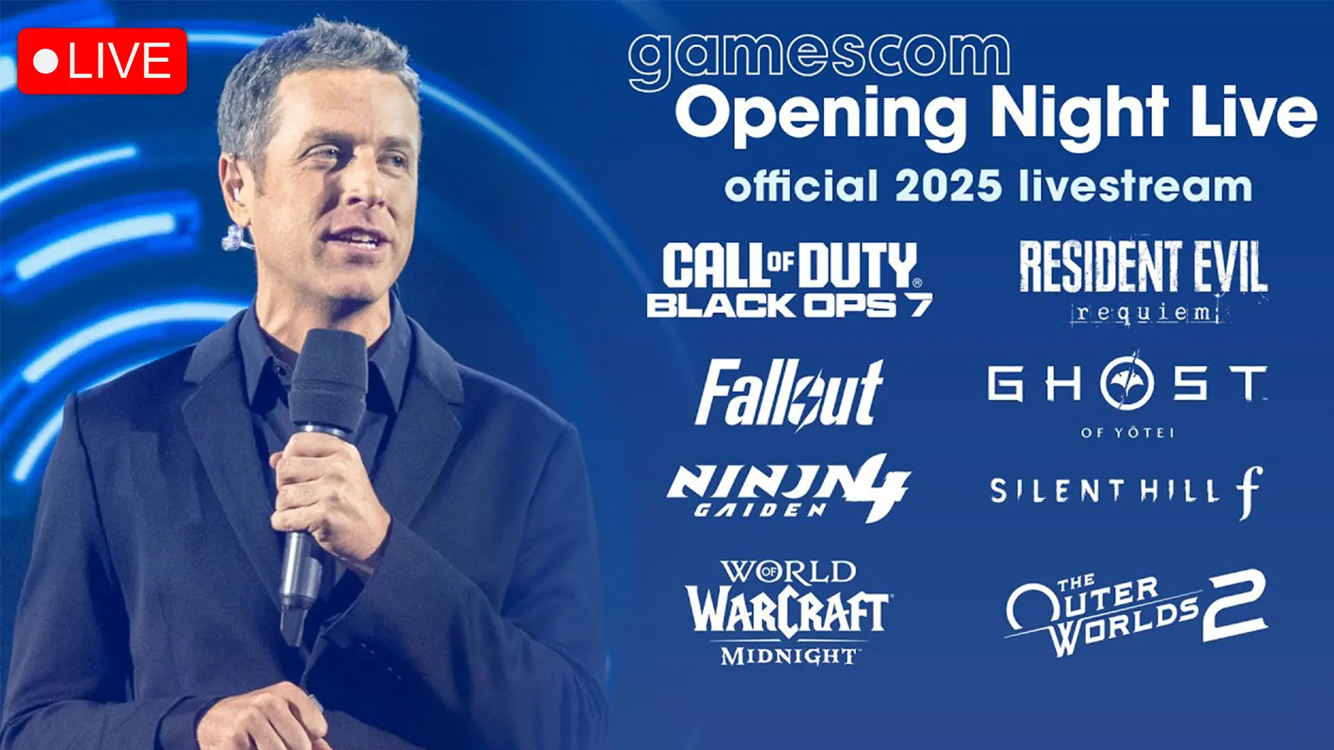Gamescom 2025: Δείτε ζωντανά το Opening Night Live με τον Geoff Keighley!
