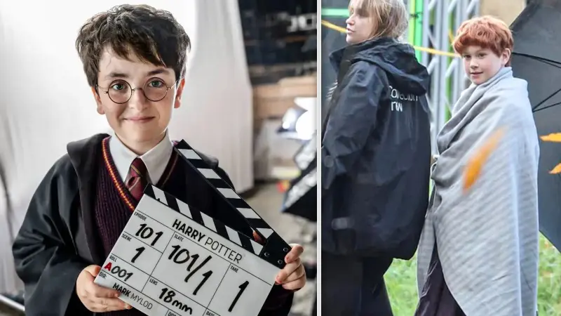 Harry Potter: Πρώτη ματιά σε Draco Malfoy και Ron Weasley από τα γυρίσματα της σειράς! (ΕΙΚΟΝΕΣ)