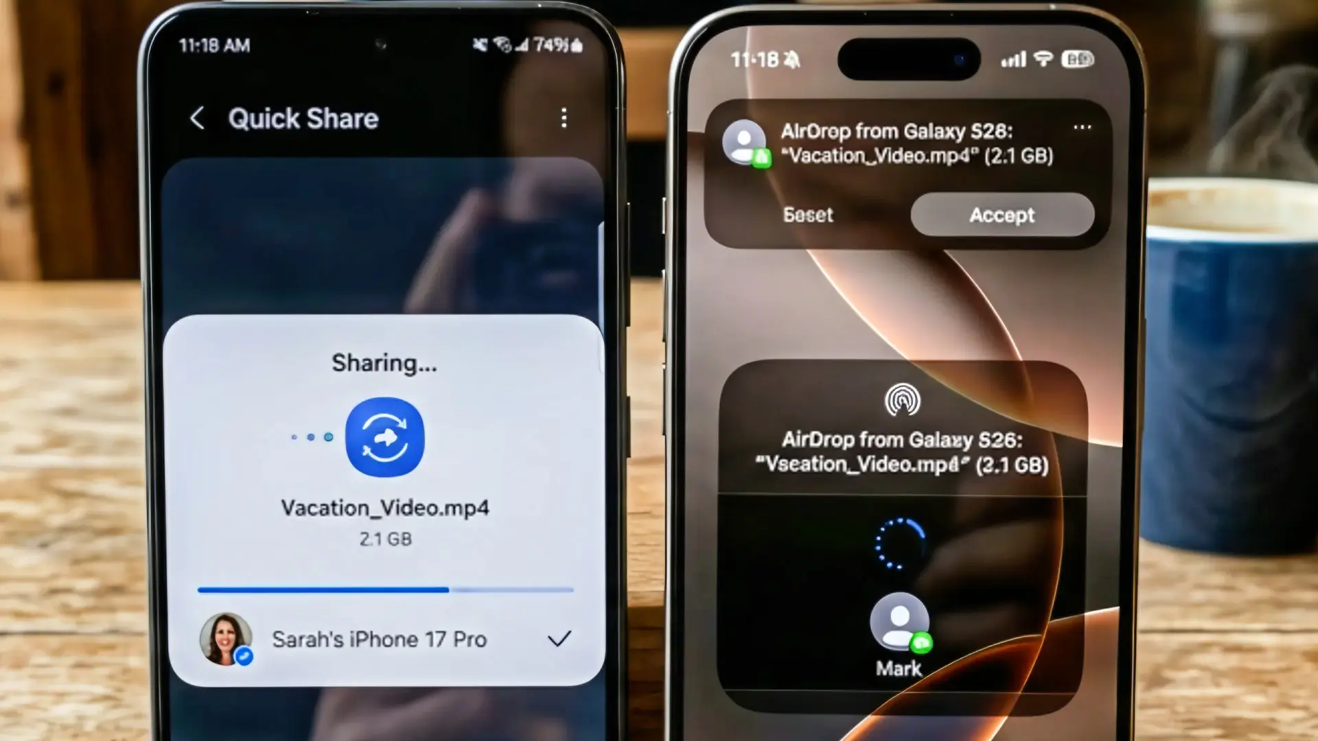 iPhone και Samsung = Τέλος το πρόβλημα μεταφοράς αρχείων!