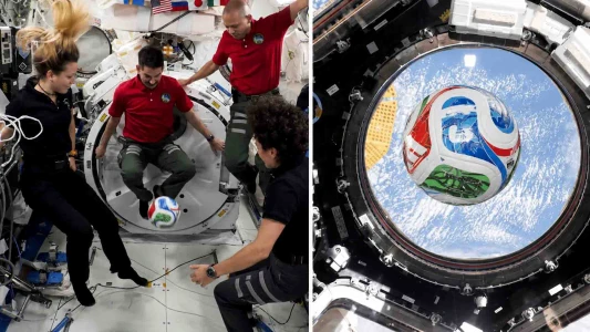 Η NASA έστειλε την μπάλα του Μουντιάλ στο Διάστημα