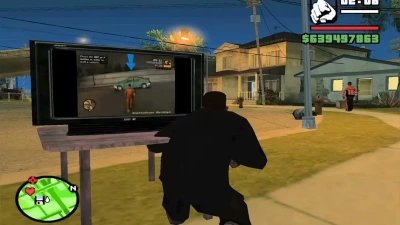 Modder παίζει Vice City και GTA 3 μέσα σε τηλεόραση στο GTA San Andreas! (ΒΙΝΤΕΟ)