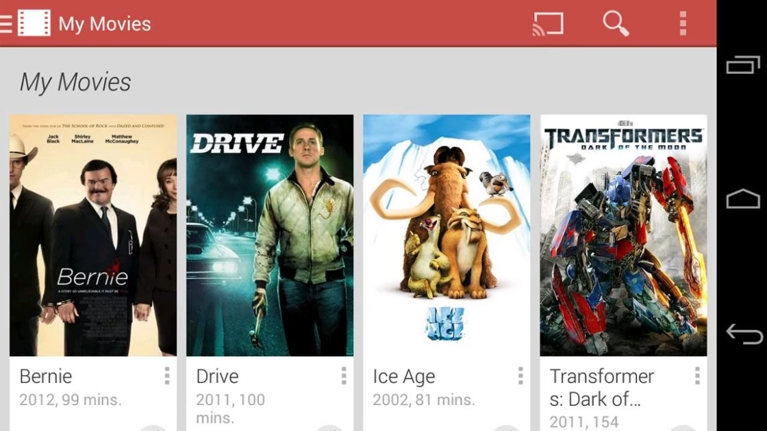 Google Play Movies στο iOS