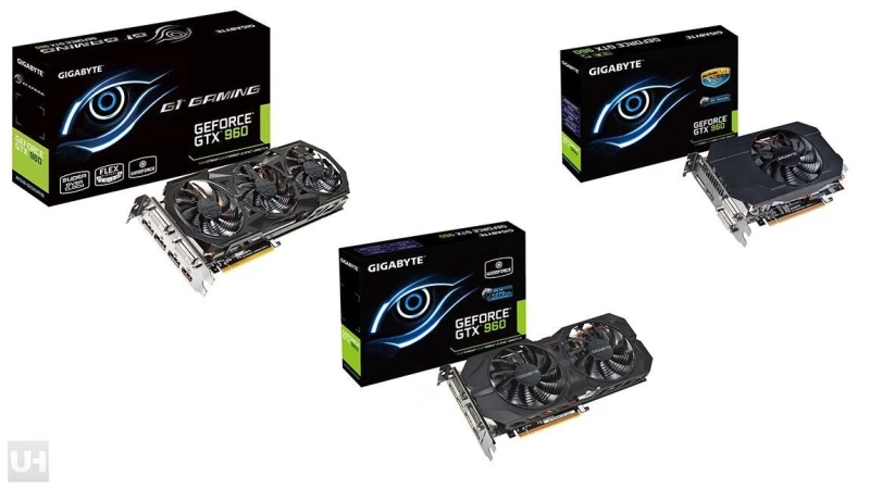 Τα μοντέλα της Gigabyte για την GTX 960