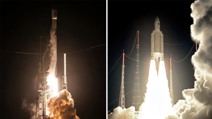 SpaceX και Arianespace εκτόξευσαν πυραύλους με διαφορά λίγων ωρών