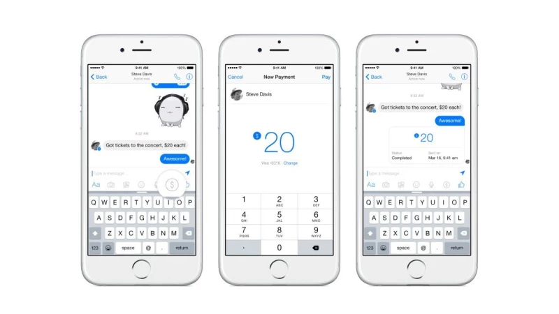 Μεταφορά χρημάτων μέσα από το Facebook Messenger