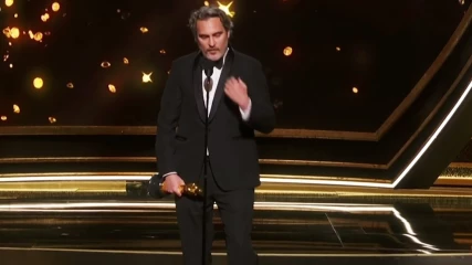 Ο Joaquin Phoenix κέρδισε το Oscar και συγκλόνισε με το λόγο του (ΒΙΝΤΕΟ)