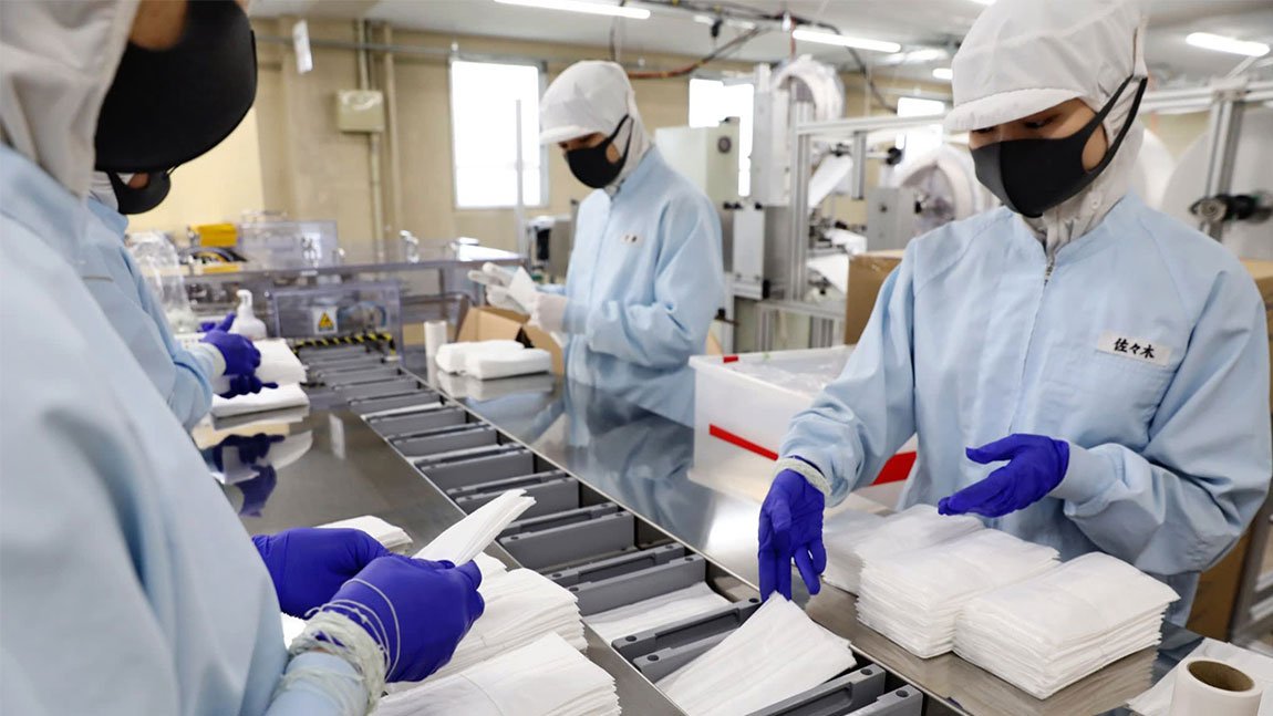 Η Sharp θα χρησιμοποιήσει εργοστάσιο τηλεοράσεων για να παράγει μάσκες προσώπου