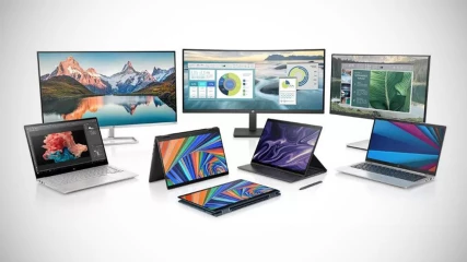 Νέα laptops και οθόνες από την HP