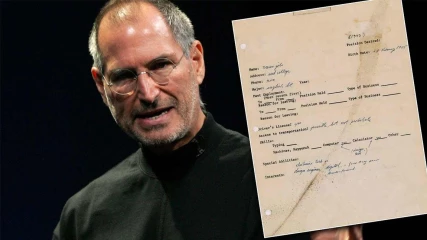 Προς δημοπρασία η πρώτη αίτηση εργασίας του Steve Jobs