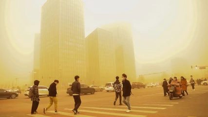 Τοξική αμμοθύελλα στο Πεκίνο δημιουργεί μία σουρεαλιστική ατμόσφαιρα (ΕΙΚΟΝΕΣ+ΒΙΝΤΕΟ)