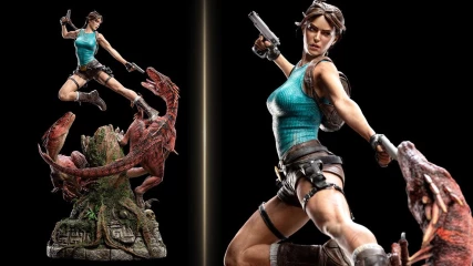Το νέο 80 εκατοστών αγαλματίδιο της Lara Croft είναι το όνειρο κάθε φαν