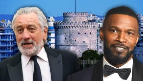 Οι Robert De Niro και Jamie Foxx από στιγμή σε στιγμή στη Θεσσαλονίκη για τα γυρίσματα του "Tin Soldier"