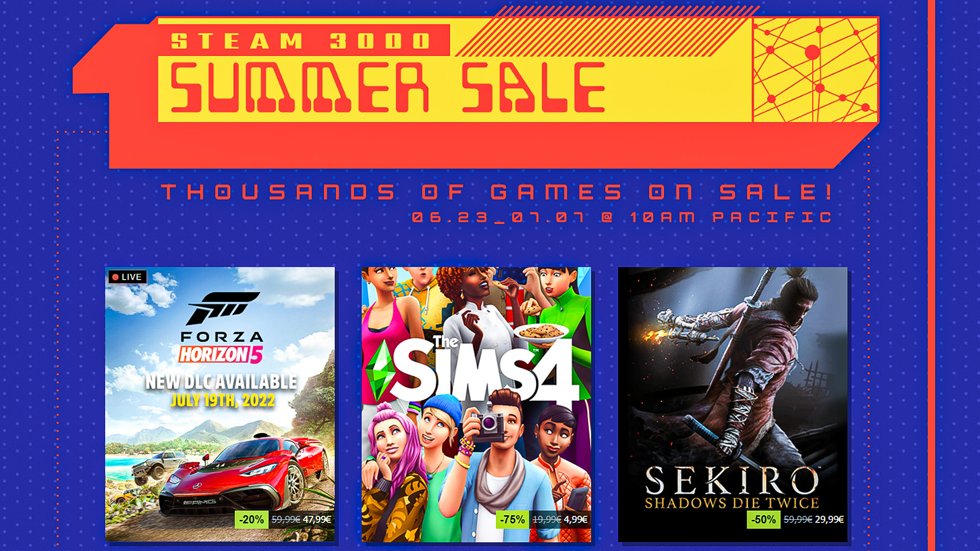 Οι καλοκαιρινές εκπτώσεις του Steam ξεκίνησαν με εκατοντάδες παιχνίδια σε μειωμένες τιμές
