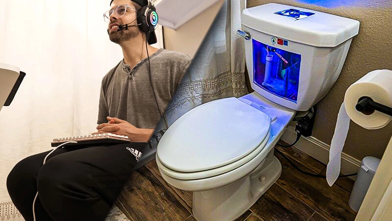 Gamer το τερμάτισε: Μετέτρεψε την τουαλέτα του σε PC gaming setup! (ΒΙΝΤΕΟ)