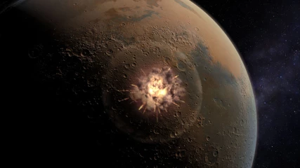 Ακούστε το μοναδικό ήχο ενός μετεωρίτη που έπεσε στον Άρη (ΒΙΝΤΕΟ)