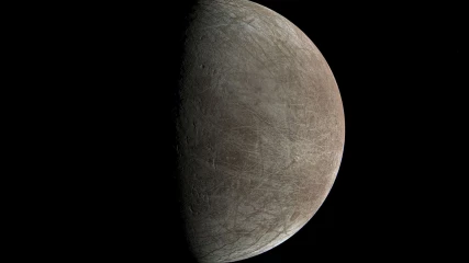 Το Juno κατέγραψε την πιο υψηλής ανάλυσης φωτογραφία της Ευρώπης του Δία (ΕΙΚΟΝΕΣ)