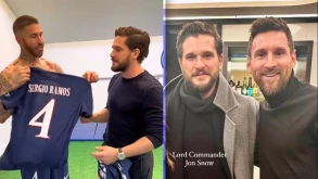 Ο "Jon Snow" έβγαλε φωτογραφίες με Lionel Messi και Sergio Ramos και έγιναν viral